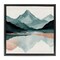 Stupell Industries Reflections of High Peaks Framed Floater Canvas Wall Art Design by Denise Dundon